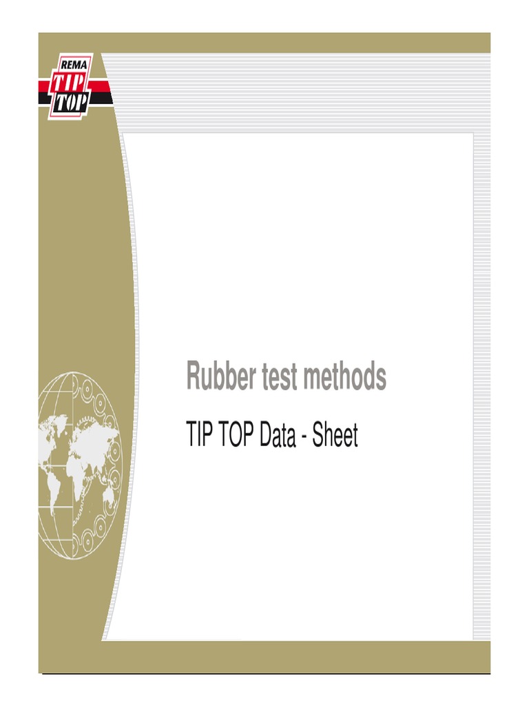 02.3standard Rubber Test Methods PDF Ultimate Tensile Strength Hardness