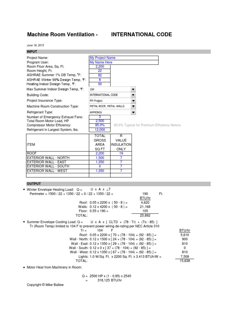 IndustrialVentilation MachineRoom PDF | PDF | Hvac | Ventilation ...
