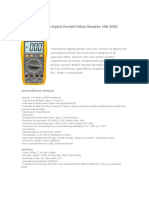 Multímetro Digital HM-2030
