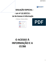 Lei Nº 12.527 - Lei de Acesso À Informação - Esquematizada PDF