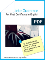 Complete Grammar For First Certificate in English PDF