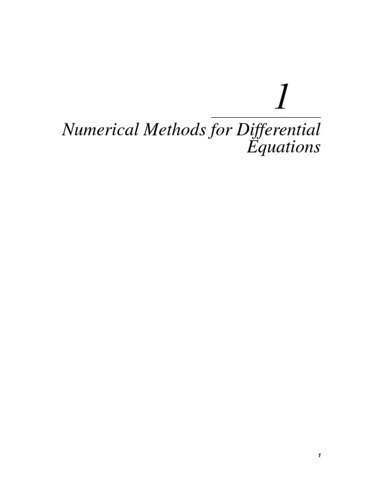 DiffEq PDF | PDF | Numerical Analysis | Derivative