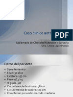 Caso clínico antropometría obesidad grado II