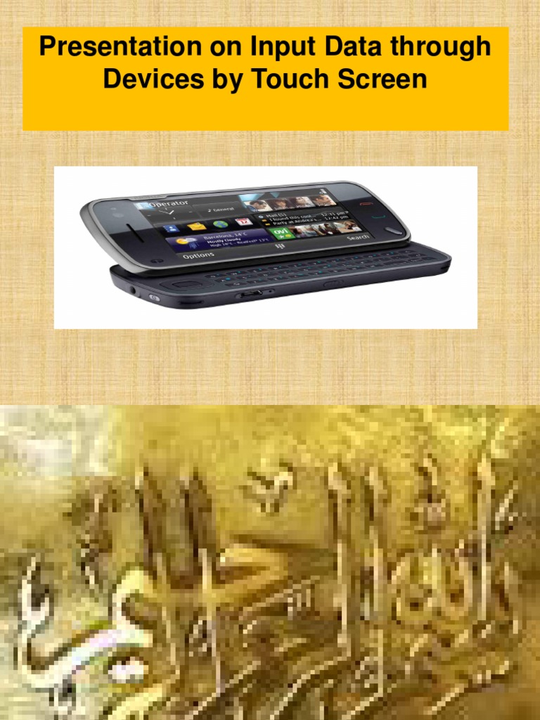 Touch Screen Input Devices Overview | PDF | Touchscreen | Computer Keyboard