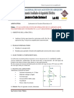 l Punto de Operacion Del Transistor Lab Cir Electronicos II