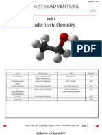 Introduction To Chemistry: Chemistryadventure Unit 1