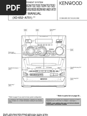 Kenwood RXD 652 702 752 772 852 A81 A607 A701 | PDF | Electronics