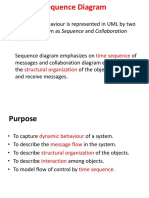 Interactive Behaviour Is Represented in UML by Two Diagrams Known As Sequence and Collaboration