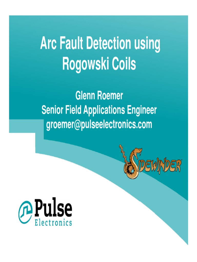 Arc Fault Detection Using Rogowski Coils PDF Inductor Alternating