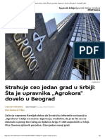 Strahuje Ceo Jedan Grad u Srbiji_ Šta Je Upravnika Agrokora Dovelo u Beograd