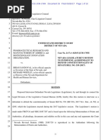 Legislature Motion To Intervene in PhRMA Lawsuit