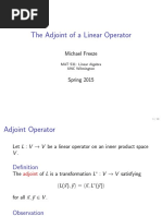 21a The Adjoint of A Linear Operator