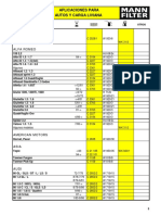 Mann Filter Catalogo PDF