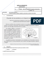 Guía al hogar N°6 QUINTOS-EL CEREBRO