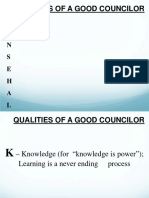 Topic 5 Qualities of A Good Councilor