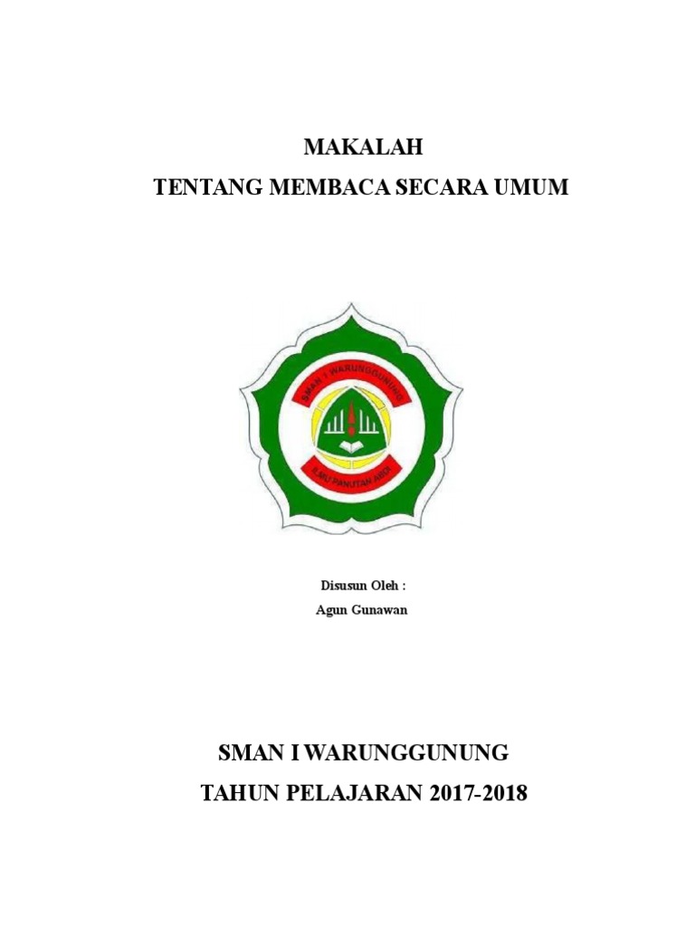 Makalah Membaca Secara Umum