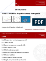 Dinámica de Poblaciones y Demografía