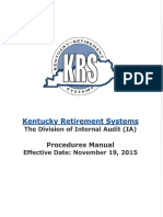 KRS Internal Audit Procedures Manual
