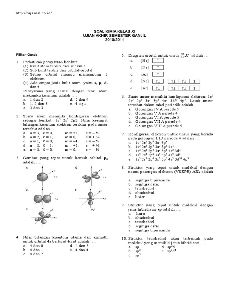 Soal-UAS-Kimia-Kelas-XI-Semester-1.doc