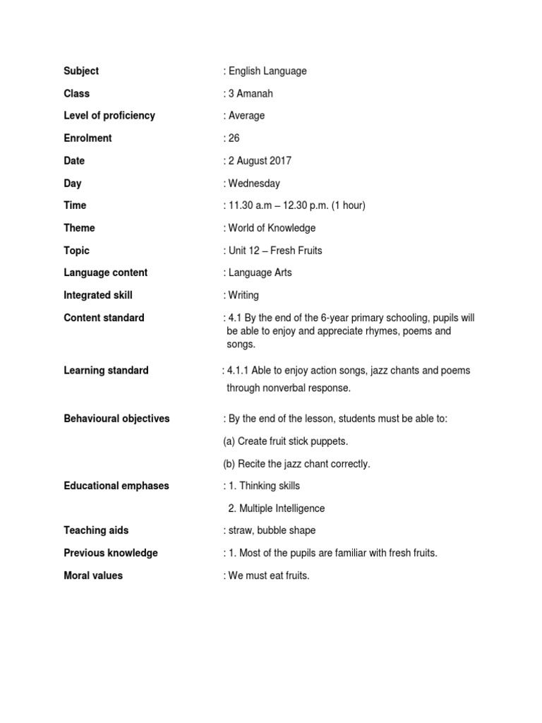 Language Arts | PDF | Sharing | Lesson Plan