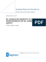 El Enriquecimiento Por Intromisión en El Derecho Ajeno