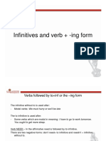 Infinitives and Verbs + Ing Forms PDF