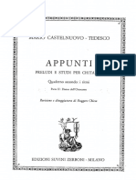 Mario Castelnuovo Tedesco - Appunti - Cuaderno Secondo Parte II