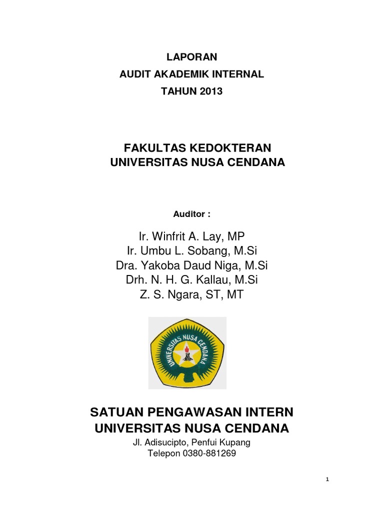 Contoh Makalah Audit Internal