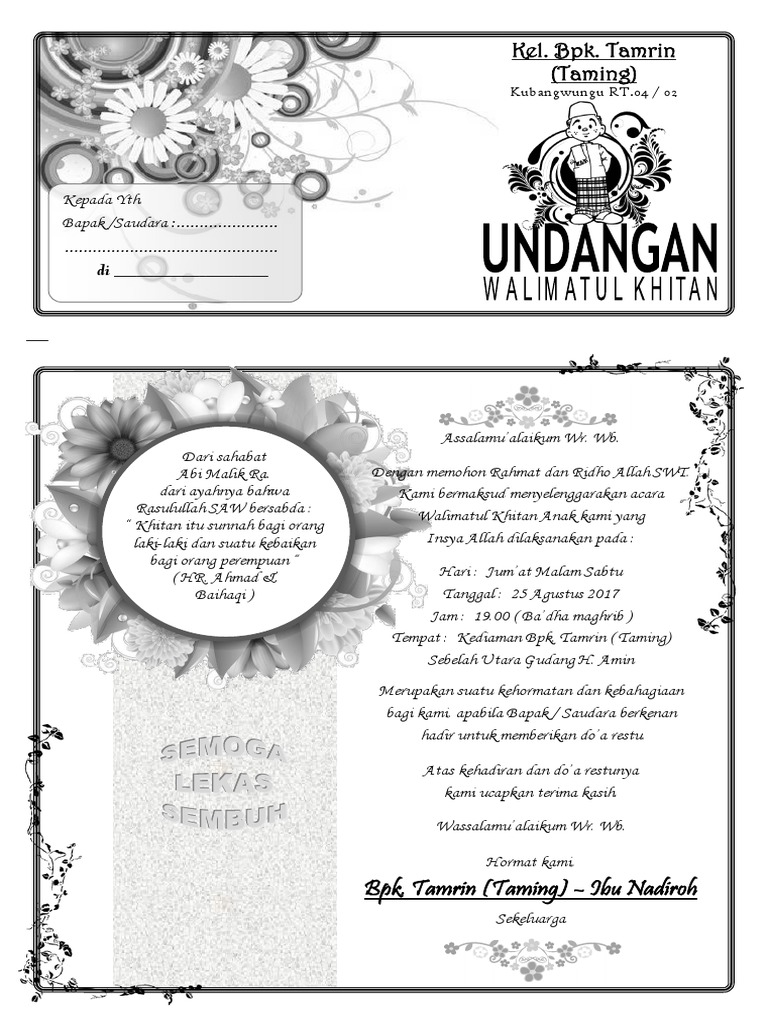Undangan Walimatul Khitandocx