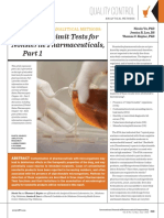 IJPC - 18!3!213 - Quality Control Analytical Methods - Microbial Limit Tests For Nonsterile Pharmaceuticals Part 1