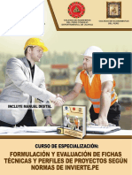 Brochure FT CURSO DE ESPECIALIZACIÓN FORMULACIÓN DE PERFILES DE INVERSIÓN Y FICHAS TÉCNICAS SEGUN LAS NORMAS DE INVIERTE - PE - 1 PDF
