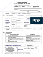 Borang Kosong Incident Proforma