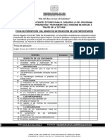 Ficha de Percepción de Satisfacción