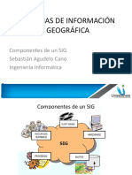 Sistemas de Información Geográfica: Componentes de Un SIG Sebastián Agudelo Cano Ingeniería Informática