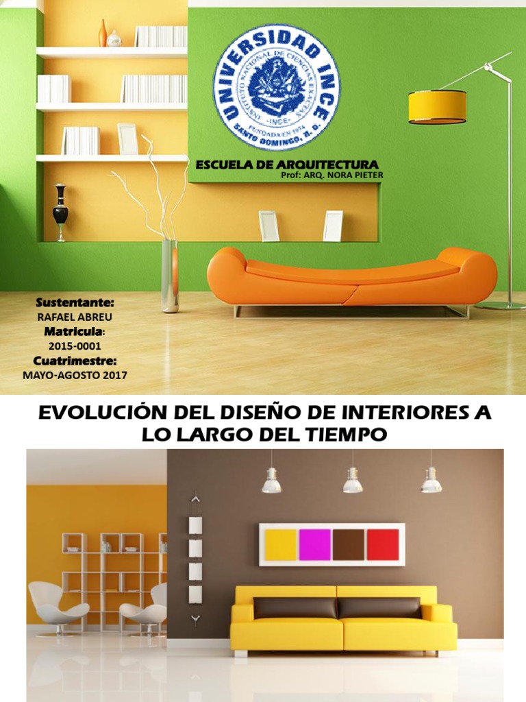 Evolución del Diseño de Interiores | PDF | Evolución | Diseño