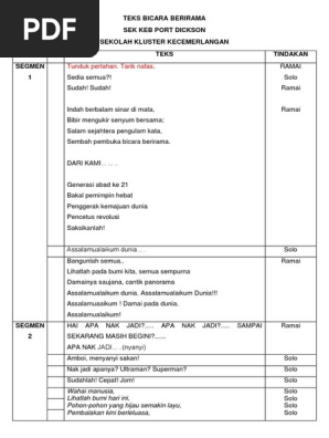 Teks Bicara Berirama 2017 Pdf