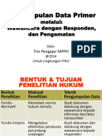 Pengumpulan Dan Pengolahan Data