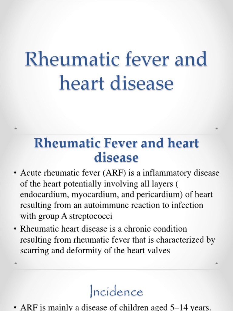 Rheumatic heart disease pdf health sciences medical specialties