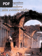 AGAMBEN, El Hombre Sin Contenido