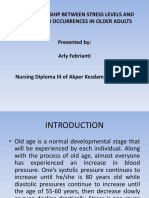 The Relationship Between Stress Levels and Hypetension Occurrences in Older Adults