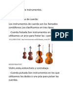 Clasificación de Instrumentos 2