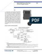 General Specifications: Model ZA8 Direct In-Situ Type Zirconia Oxygen Analyzer