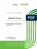Certificate 20for 20stephanie 20conroy 20in 20community 20coaching 20general 20principles