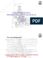 PROFESSIONAL AND TECHNICALCOMMUNICATION Lecture 8