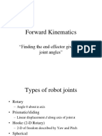 Forward Kinematics: "Finding The End Effector Given The Joint Angles"