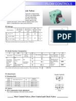 FLow Control Check Valve