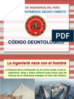Consejo Departamental Ancash Chimbote: Código Deontológico