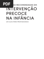 Práticas Recomendadas Em Intervenção Precoce Um Guia Para Profissionais