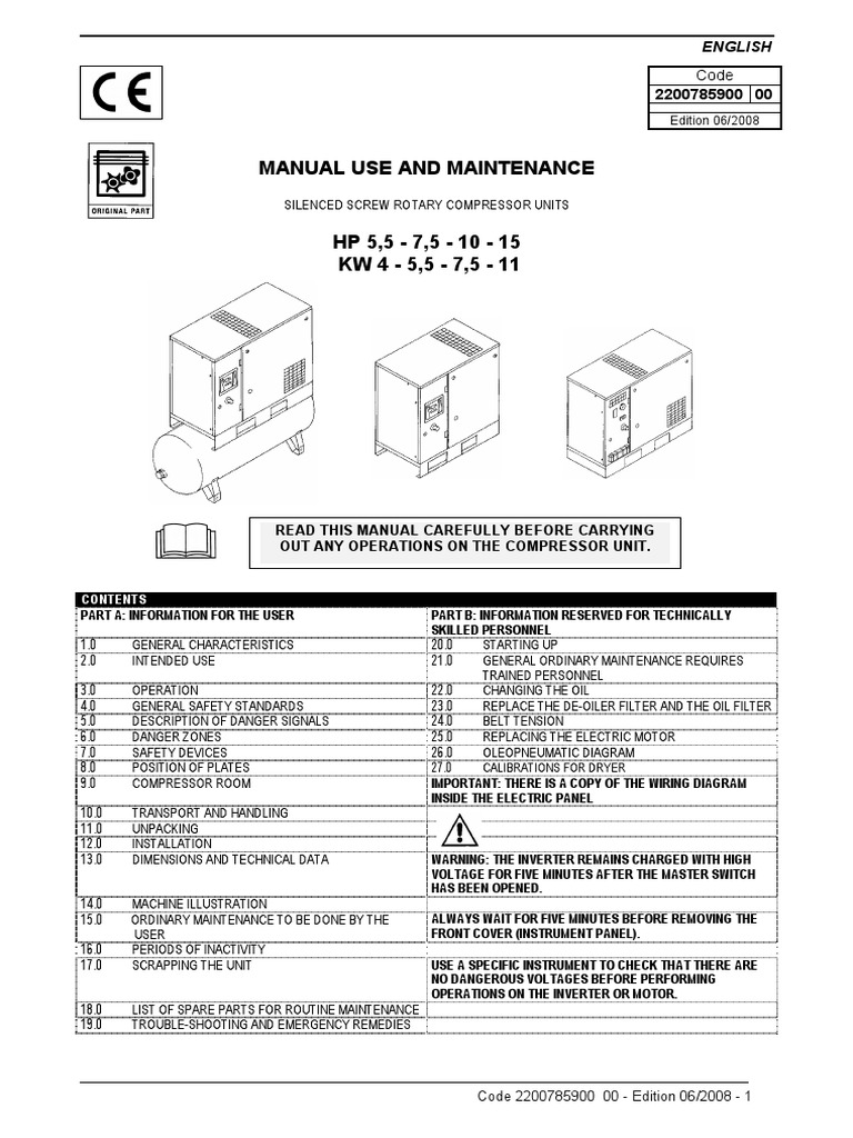 2200 7859 00 Ed00 (EN) PDF Gas Compressor Electrical Wiring