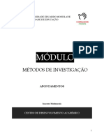 Modulo Metodos de Investigacao 2012